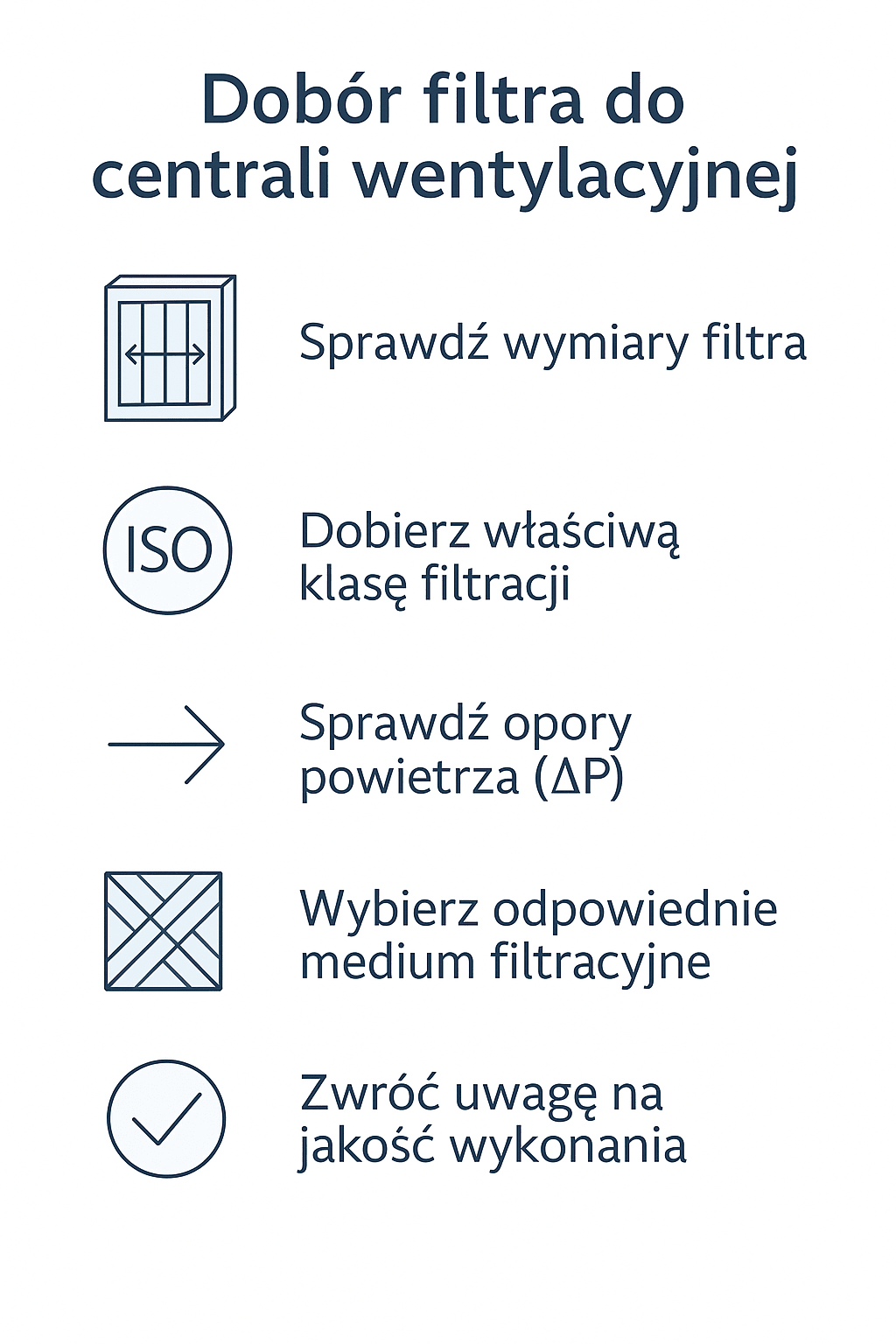 Jak dobrać filtr powietrza do centrali wentylacyjnej? Kluczowe parametry